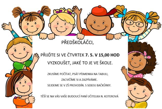 Pozvánka pro předškoláčky