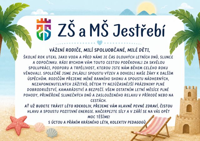 Krásné prožití letních prázdnin